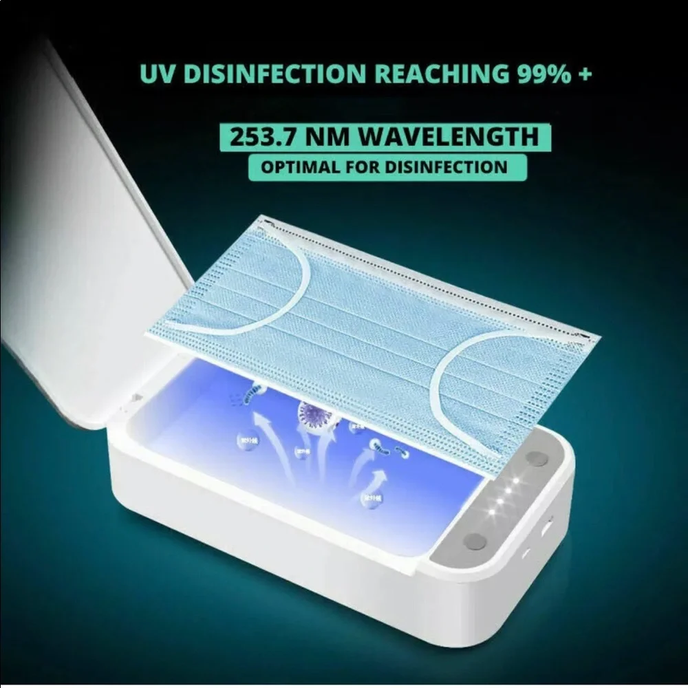 NEW UV Light Sanitizer Box Cleaner For Smartphone Jewelry Toy